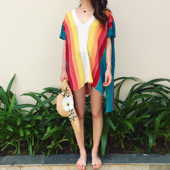 KJANSY Other - LAST ONE!!! 5⭐️ Santa Monica Rainbow Poncho